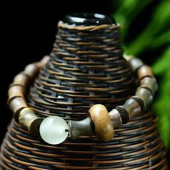 Браслет с четками и украшениями из зеленого сандалового дерева, кольца для рук, женские ювелирные изделия, аксессуары, браслет Evernight Green Sandalwood Hand Rings
