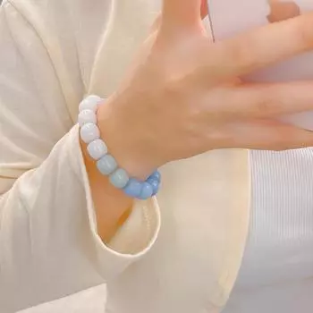 Браслет с изменением цвета, женский браслет с имитацией пластины Бодхи, браслет из бисера, игрушечный браслет
