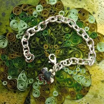 Браслет с листьями клевера и счастливым числом 5, цепочка 20 см, женская, свадебная, помолвочная, вечеринка, ювелирные изделия