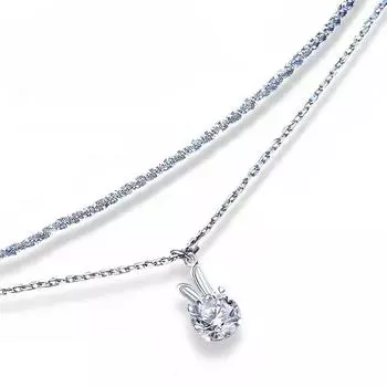 Браслет с муассанитом и знаком зодиака Кролик Высокая мода Особый интерес Светлая роскошь стерлингового серебра для подруги Ювелирные изделия для подруг 925