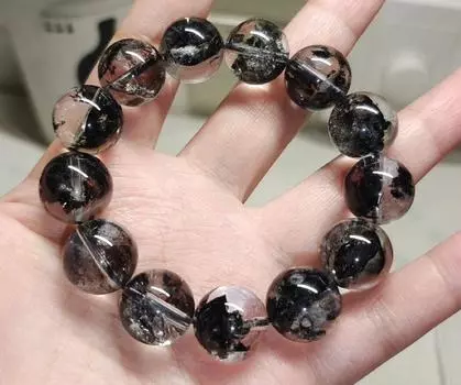 Браслет с натуральным бриллиантом Herkimer, ручной работы, браслет с бриллиантом Herkimer 10mm