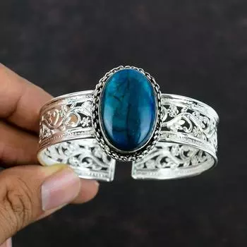 Браслет с неоновым блеском и лабрадоритом, ювелирные изделия ручной работы, браслет-манжета из стерлингового серебра 925 пробы, регулируемый браслет с драгоценными камнями, подарки на годовщину