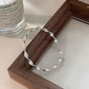 Браслет с открытым концом из нити для женщин из стерлингового серебра 925 пробы, доступная роскошь, модный браслет высокого качества, стиль Ins, индивидуальность, украшения для рук 925 серебряный