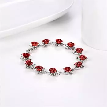 Браслет с подвесками из розового золота, женский романтический подарок на годовщину, креативный браслет