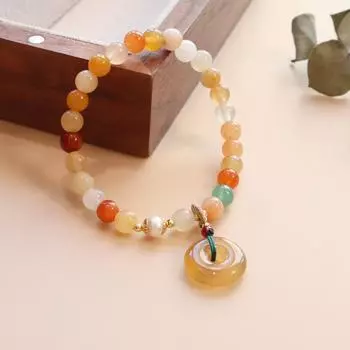 Браслет с подвеской из кристаллов и пряжкой бренда Mihmily, модный, простой и высококачественный