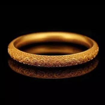 Браслет с полыми снежными руинами, женский шикарный китайский браслет в древнем стиле, закрытый золотой бесцветный браслет 16CM