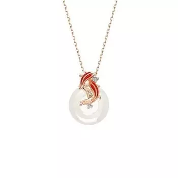 Браслет с пряжкой Koi Cedony Peaceful, женское ожерелье, год года счастливых бусин, подарок на день рождения для девушки