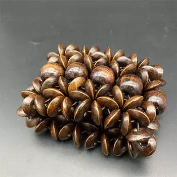 Браслет с яркой краской для выпечки, браслет в стиле ретро со звездами, деревянный браслет в стиле литературного ретро 17.2*6.4cm