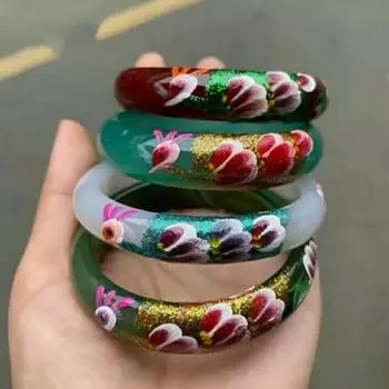 Браслет с резным рисунком павлина, женский защитный браслет в виде ракушки, подарок на День матери с подарочной коробкой 54MM