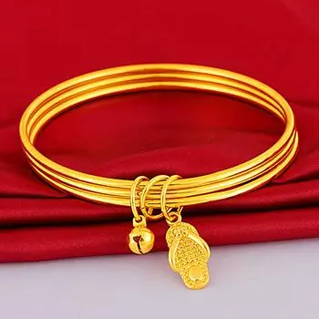 Браслет Sansheng Sanshi, женский, тонкий, витой, китайский, шикарный, модный, аксессуарный браслет 20cm золотой