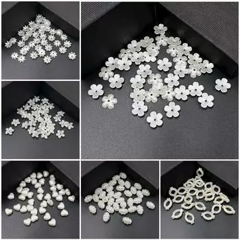 Браслет Серьги Изготовление Искусственный жемчуг ABS Материал DIY Ювелирные изделия Аксессуары Ручной Работы Ожерелье Мода Цветок Звезда 8 Стилей Бусины Свободные Аксессуары Style 5
