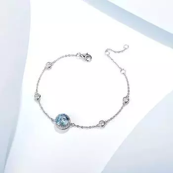 Браслет серии Star Point из стерлингового серебра S925, женский, простой, нишевый, универсальный, модный 925