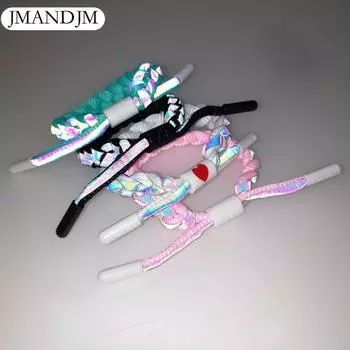 Браслет шнурок тканый голографический светоотражающий парный браслет мужской и женский браслет