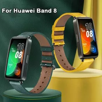 Браслет Сменный браслет для часов Новый кожаный ремешок для часов Huawei Band 8 Smart Watch
