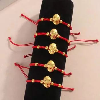 Браслет со знаком зодиака 2025 года «Змея»: Ежегодные бусины и плетеные узоры для пар