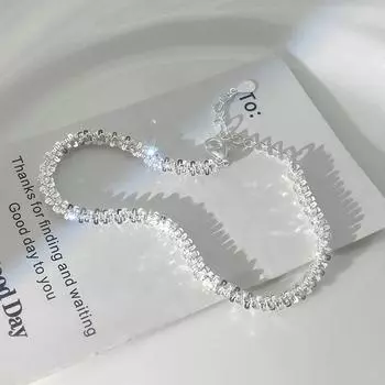 Браслет Sparkling Sky Star, женственная элегантность, ожерелье High Sense, сверкающая цепочка на шею, женский