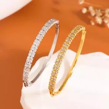 Браслет Starry Sky с циркониевым наполнителем, с легким роскошным темпераментом, универсальный для женских украшений 17CM