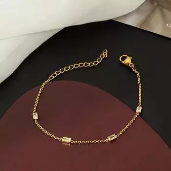 Браслет Sugar Cube, новый женский летний простой легкий роскошный браслет, нишевый дизайн, геометрические квадратные украшения