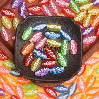 Браслет своими руками «Одна стрела сквозь сердце», ожерелье, брелок, ручная работа, акриловые бусины, аксессуары 17,5*9,5 мм, модные ювелирные изделия, свободные бусины, эллипс