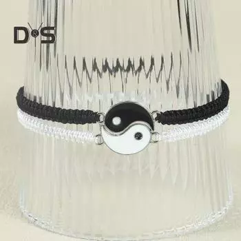 Браслет Тай Чи, плетение багуа, парный браслет, регулируемая окружность, мужские и женские украшения на запястье, праздничный подарок 1