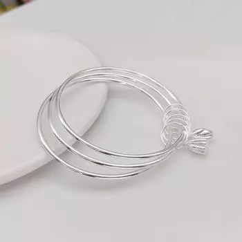 Браслет Twice Happy для женщин, простые украшения, сладкий и свежий, лотос Пэн, три жизни, три жизни, браслет с гладким лицом для подруги 17cm