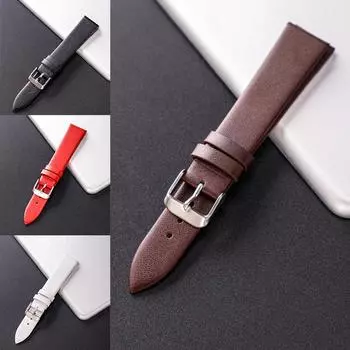 Браслет унисекс из натуральной кожи, ремешок на запястье с пряжкой, ремешок для часов, аксессуары для часов 12MM