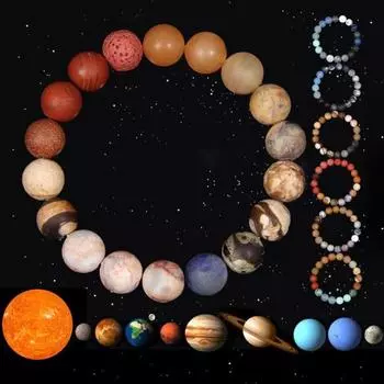 Браслет унисекс с эластичным шнуром, многоцветный, гладкий вулканический камень, лечебные украшения, положительный энергетический баланс, повседневная одежда, браслет для вечеринок и пар E