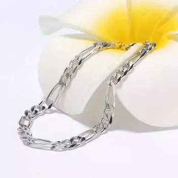 Браслет унисекс с полой толстой цепочкой и блеском в стиле хип-хоп, регулируемая посадка на запястье, украшения для отпуска, работы, повседневной носки, подарка на годовщину, день рождения серебряный