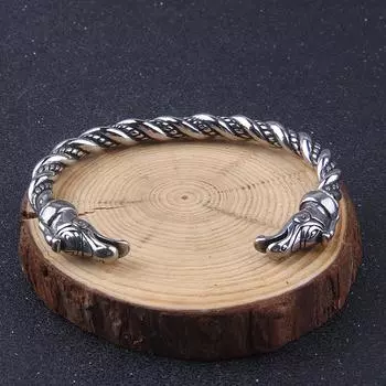 Браслет Viking из стерлингового серебра 925 пробы - Le Regard Des Loups серебряный