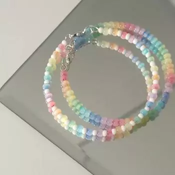 Браслет в стиле бохо, цветной браслет из бисера для женщин и девочек, простой, милый, универсальный браслет, ювелирные изделия, аксессуары, подарки