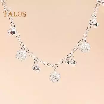 Браслет в стиле ретро в этническом стиле, подвеска-колокольчик, регулируемая удлиненная цепочка, пляжный ножной браслет 2 в 1, браслет для девочек, ювелирное изделие, подарок серебряный