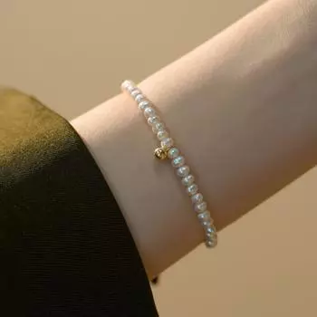 Браслет в виде кошачьей лапы с имитацией жемчуга в корейском стиле, браслет с подвеской из жемчуга, эластичный браслет для вечеринки a