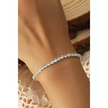 Браслет Waterway с кристаллами серебряного цвета