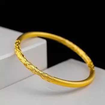 Браслет Xiangyun золотого цвета, женский круглый браслет-палка, матовый браслет в тонком стиле one size