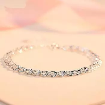 Браслет Yousheng Phoenix Tail Plume в стиле ретро для женщин, браслет-цепочка с подвесками, ювелирный аксессуар из сплава для вечеринки по случаю дня рождения серебряный