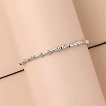 Браслет Yousheng с азбукой Морзе и карточкой, парный браслет, символ любви, растягивающийся дизайн, буквенно-цифровой браслет на запястье, праздничный подарок для любимых A