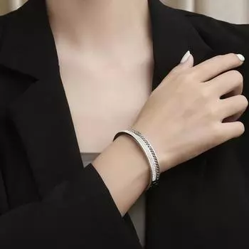 Браслет Женская Цепочка с бриллиантами из титановой стали 5.8cm