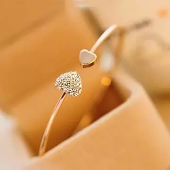 Браслет женский простой модный браслет из нержавеющей стали из розового золота для девочек ярко-розовый/золотой