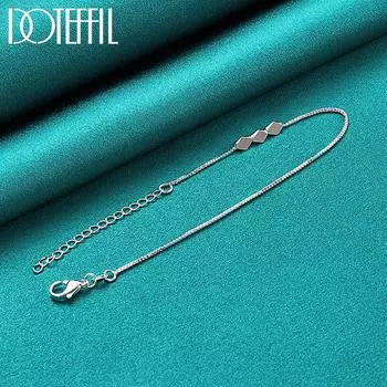 Браслет-змея из стерлингового серебра 925 пробы, свадебные украшения 20cm