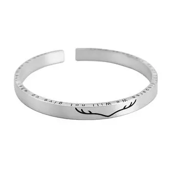 Браслет Zuyin 999 All The Way with You для женщин, простой и креативный подарок для пары из натурального леса для мужчин Adjustable size