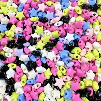 Браслеты 14,9 мм, ювелирные аксессуары, модные «сделай сам», 40 шт. для изготовления ювелирных изделий, свободные бусины, ожерелье со звездами, акриловые дополнительные аксессуары фиолетовый