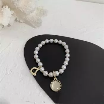 Браслеты браслет-звезда женский позолоченный простой ретро темперамент изюминка жемчужная сетка красные украшения для рук