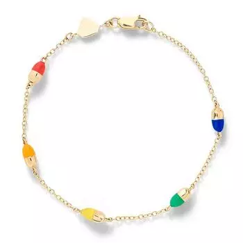 Браслеты Canner для женщин и девочек INS, медные, не выцветающие, красочные таблетки, ручные украшения