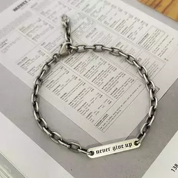 Браслеты-цепочки из стерлингового серебра 925 пробы простые и модные 13-15cm