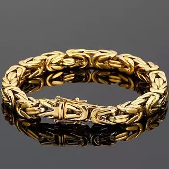 Браслеты-цепочки в стиле хип-хоп для мужчин, никогда не выцветают, золотой цвет, браслет из нержавеющей стали, мужественное запястье, 8,66 дюйма, классические мужские ювелирные аксессуары 19CM серебряный