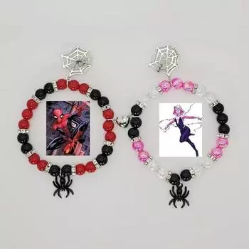 Браслеты дружбы «Паук» для пар Браслеты с подвесками «Паук» Магнитные браслеты для двоих Браслеты ко Дню святого Валентина
