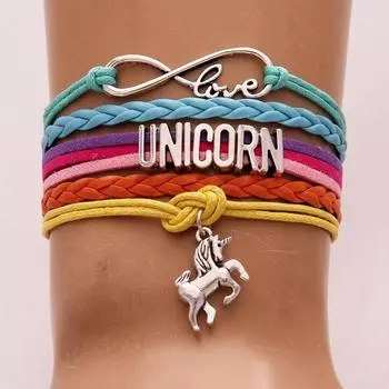 Браслеты и браслеты Кожаный браслет с подвеской в виде лошади Рождественские украшения Подарок на день рождения синий