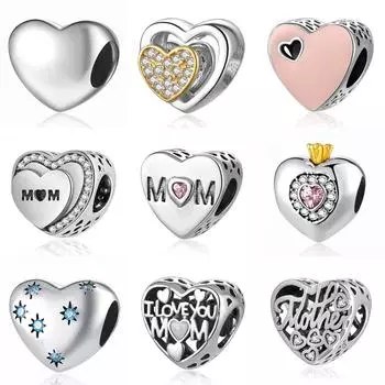 Браслеты из бисера, ювелирные изделия своими руками, посвящение маме, матери, желание, соединенные вместе, подвески в форме сердца, подходят для женских браслетов