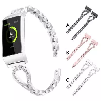 Браслеты из нержавеющей стали сменный ремешок для часов Charge 3 серебряный