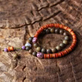 Браслеты из зеленого сандалового дерева и дерева кровавого дракона, нефритовый сандал и четки в китайском стиле.